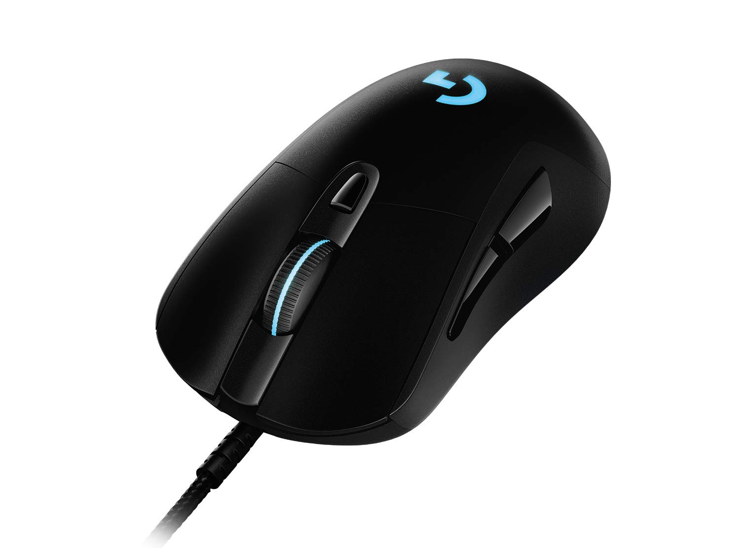 Logitech G403 Hero Wired Gaming Mouse, Hero 16K Sensor, 16000 DPI, RGB Backlit Keys, Adjustable Weights, 6 Programmable Buttons, On-Board Memory, Braided Cable, PC/Mac/Laptop - Black (German)