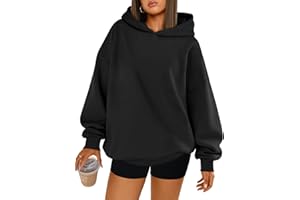 Trendy Queen Womens Oversized Hoodies Comfy Sweatshirts Fall Fashion 2025 Outfits Casual Tops Fleece Clothes with Pockets
