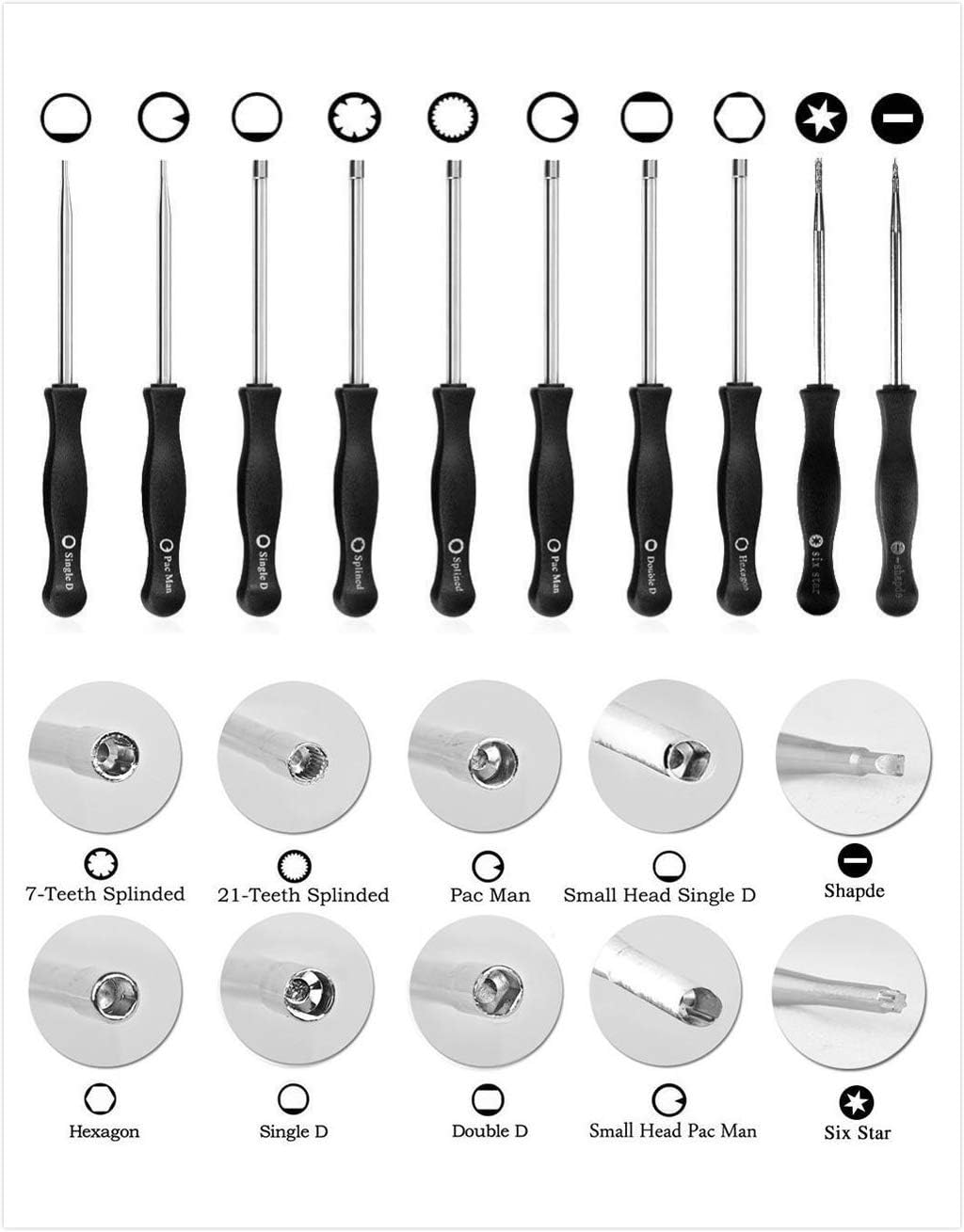 ZCNCN Carburetor Adjusting Screwdriver 10Pcs/Set Screwdriver