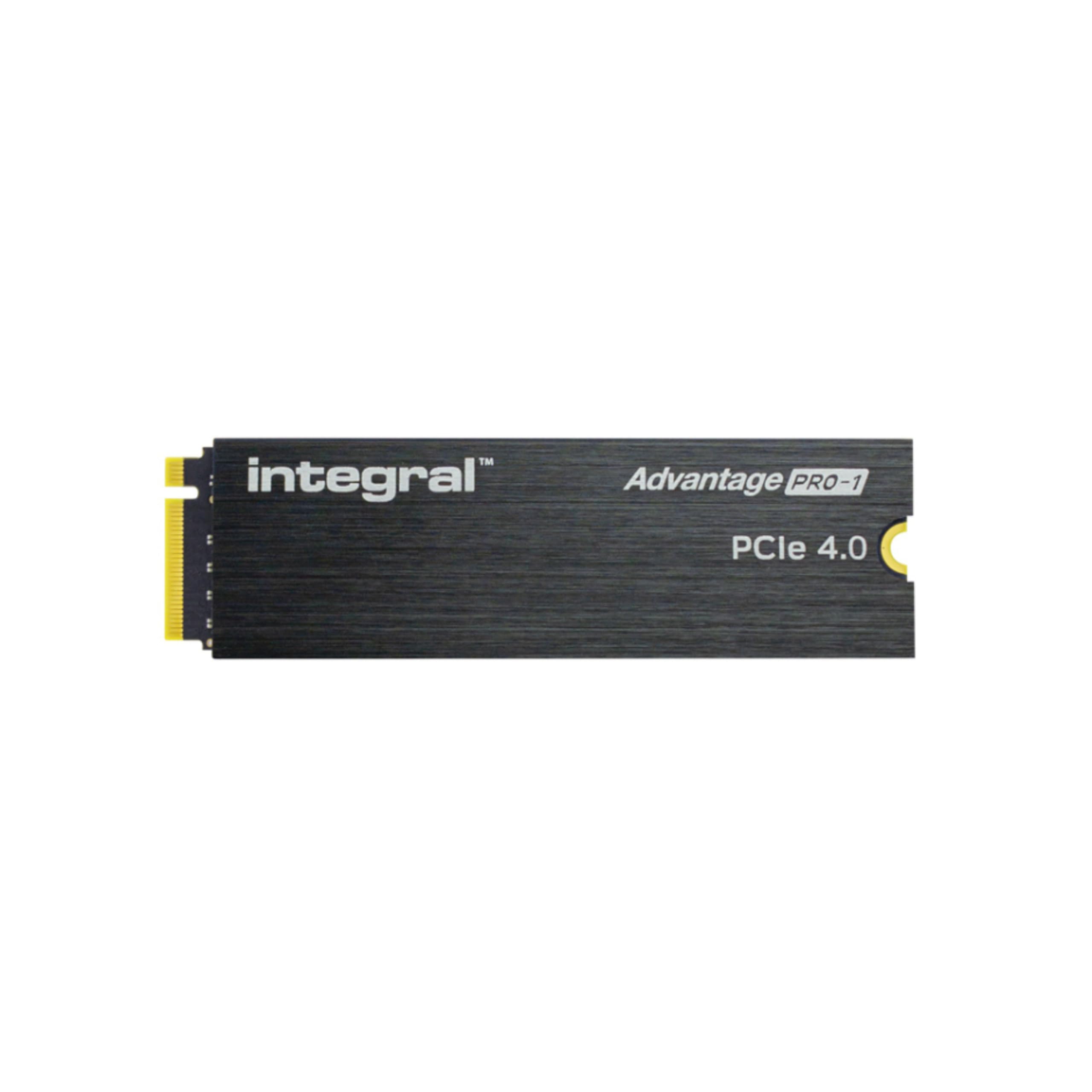 Integral Advantage PRO-1 4TB SSD NVME M.2 2280 PCIe Lightning-Fast Gen4x4 R-7400MB/s W-6700MB/s Solid State Drive Built-in Heatsink Compatible With PS5 — image 1