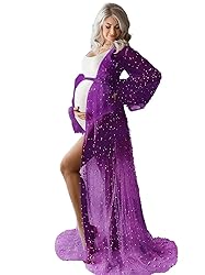 Yinyyinhs Purple Tulle Maternity Photoshoot