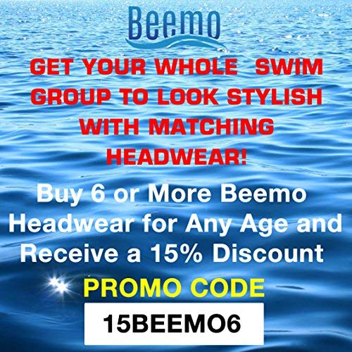 BEEMO Swim Cap Women Chin Strap Swimming Caps- White - Thumbnail 4