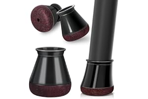 Chair Leg Floor Protectors 16Pcs Silicone Chair Leg Covers. Protective Caps for Chair Legs with Stronger Felt Slide, Avoid No