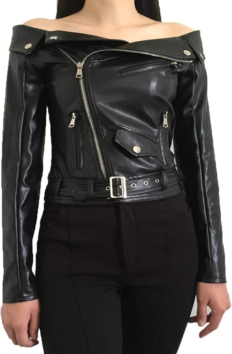 Queenmore PU Faux Leather Jackets 