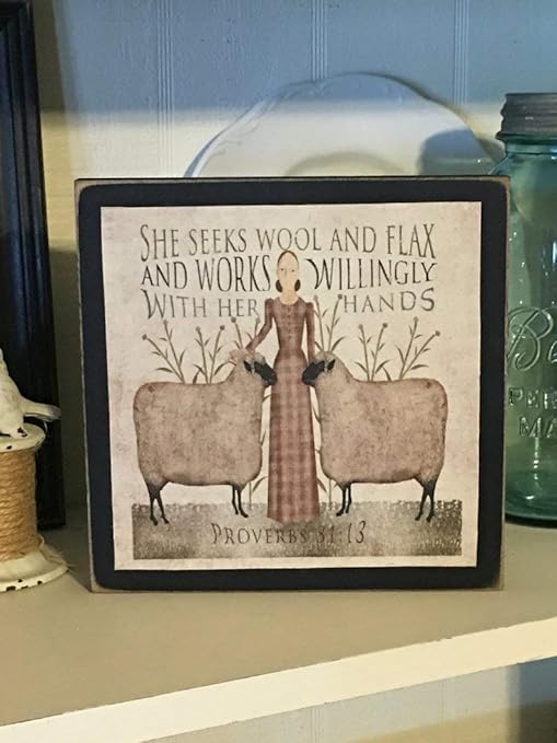 Amazon Com Celycasy Farmhouse Decor Folk Art Primitive Decor