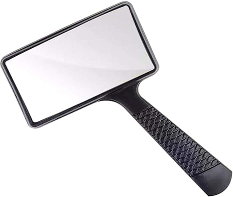 Magnifier, Handheld Rectangular Magnifying Glass 10x Horizontal Lens