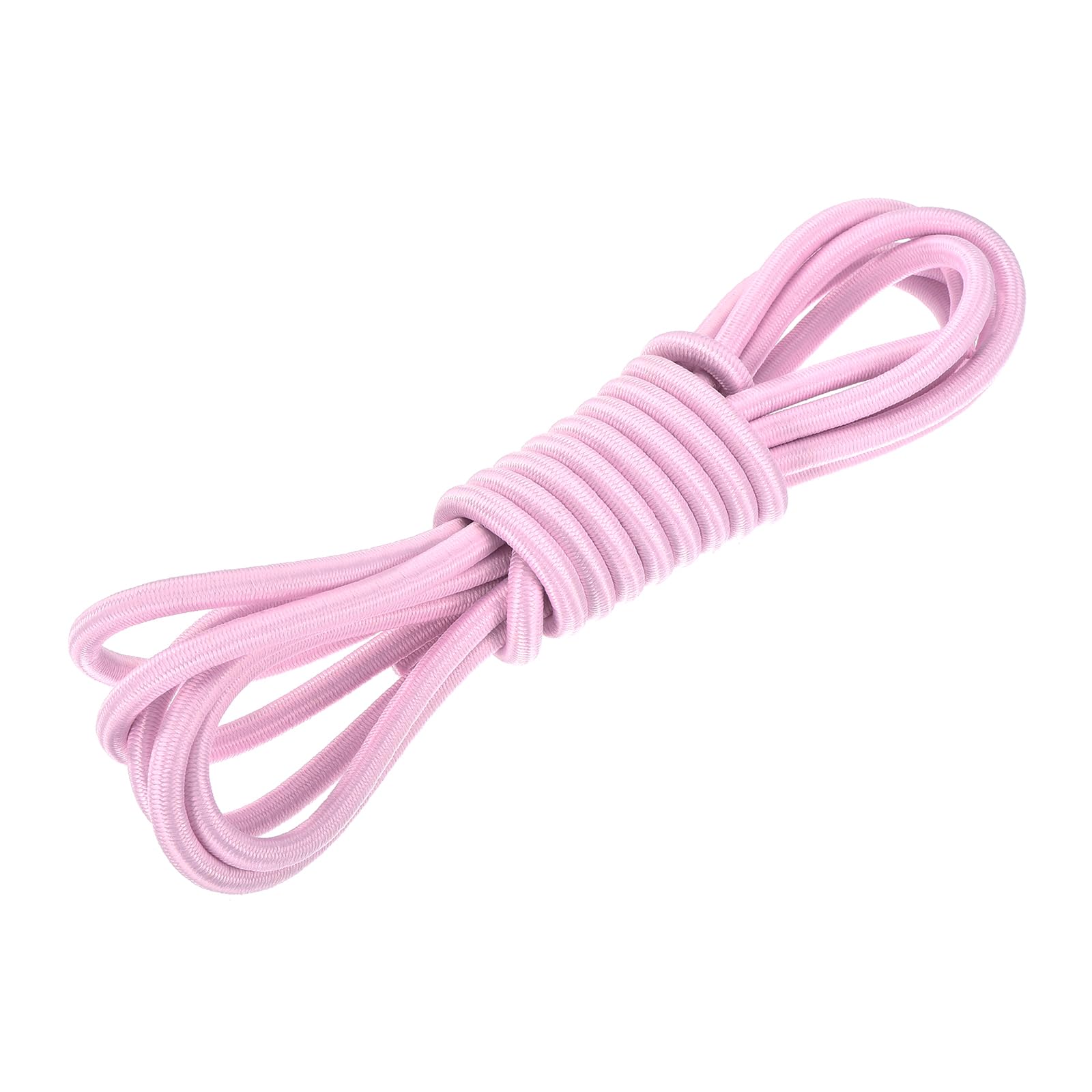DMiotech 6mm Shock Cord, 3 M Pink Bungee Cord Tent Pole Shock Cord Round Elastic Kayak Rope Stretch String Marine Grade Heavy Polyester for DIY Projects Tie Downs