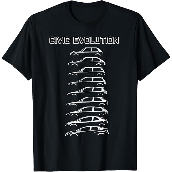 Amazon.com: Civic Type R FK8 Japanese Car T-Shirt, Small, Black