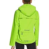 BALEAF Women' Cycling Running Rain Jackets Waterproof Hiking Wind Breakers Golf Lightweight Packable Reflective