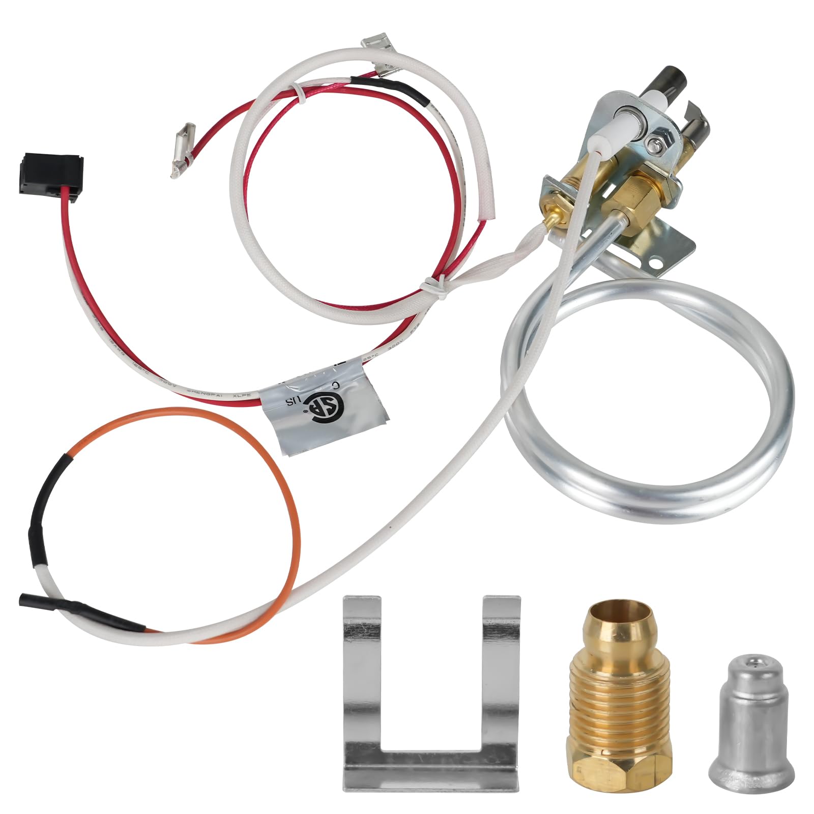 Photo 1 of Upgraded 100112330 Water Heater Pilot Assembly,Compatible with 300 301 Series Whirlpool,Fit for A.O.Smith, American, State, Kenmore, Reliance,Replace 9007876 9007877 Thermopile Assembly