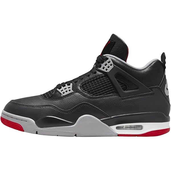 Amazon.com | Men's Jordan 4 Bred reimagined Size 12.5 Black/Fire