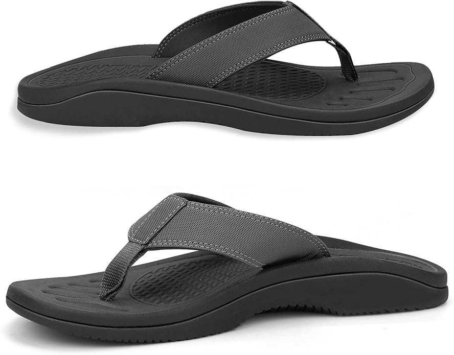 Mens Sandals Flip Flops, Summer Beach Comfort Slipper with