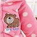 Newborn Rompers Baby Girls Clothes Winter Infant Clothing (0-3 months, pink)