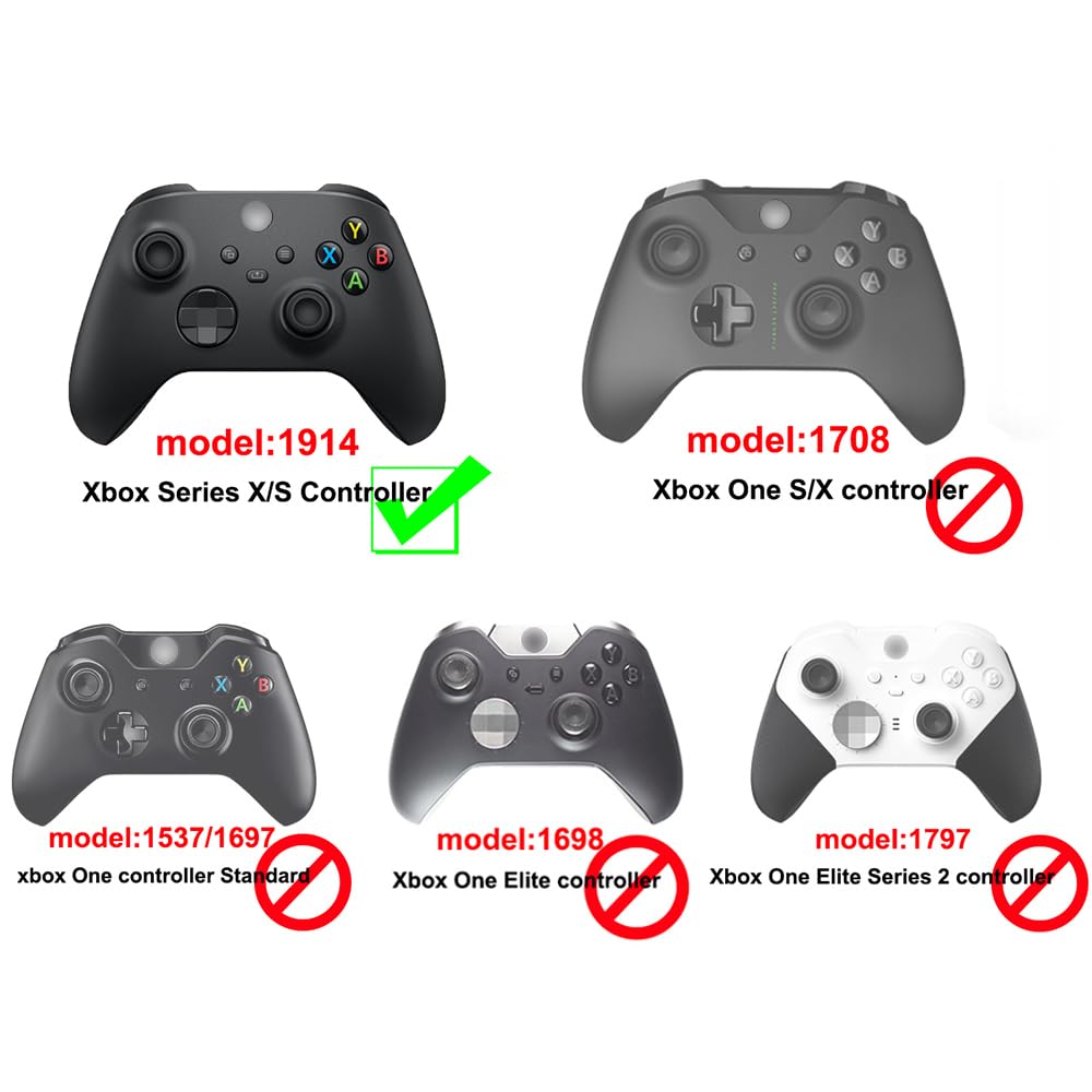 VANPARK Customized Replacement Housing Shell Set for Starfild Limited Edition, Full Set Front Case Cover Backplate Only Compatible with Xbox Series S/X Controller(Controller is NOT Included)