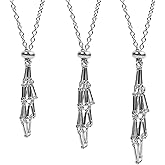 VLIEGEN 3PCS Crystal Holder Necklaces Stainless Steel Cage for Stone Adjustable Natural Crystal Cage Necklace Holder Necklace Quartz Natural Gemstone Jewelry for Women Men