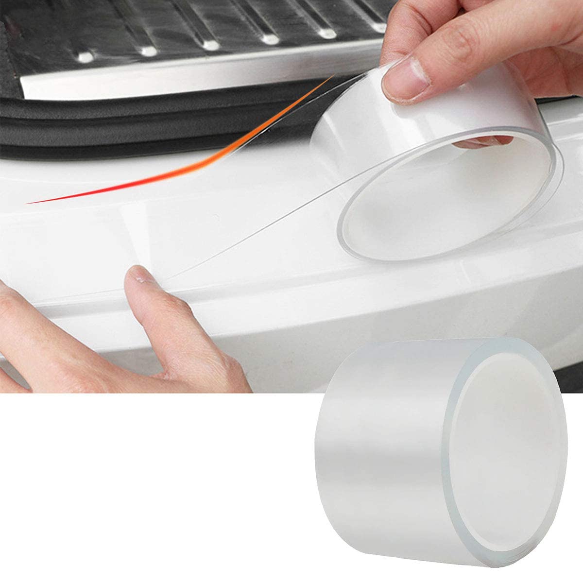 Photo 1 of Universal Car Door’s Collision-Proof Strips Car Door Edge Guards Anti-Collision Adhesive Strip Invisible Transparent Bumper, Scratch-Resistant Body, Protect Car Door, Rear Bumper(33Ft x 2.8In)