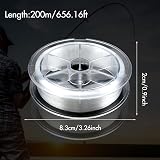 Fantasyon 200M Clear Nylon Fishing Line 0.26mm 43lb Spool Monofilament Wire view 2