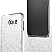 MEKO Galaxy S7 Edge Case, Shiny Sparkle Glitter Bling Case - Built-in Glitter Premium Firm Rubber Case [Scratch Resistant] for Samsung Galaxy S7 Edge- (Silver)