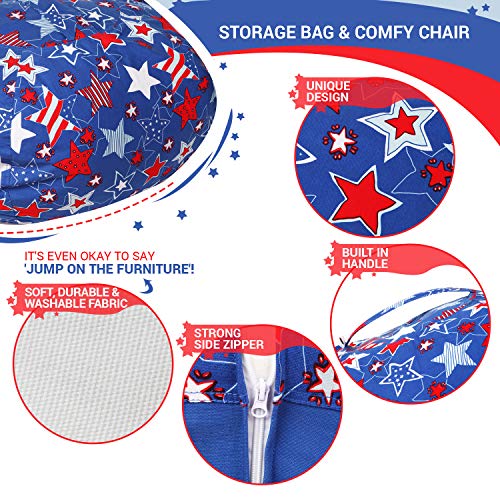 2 Stuffed+Animal+Storage+Bean+Bag