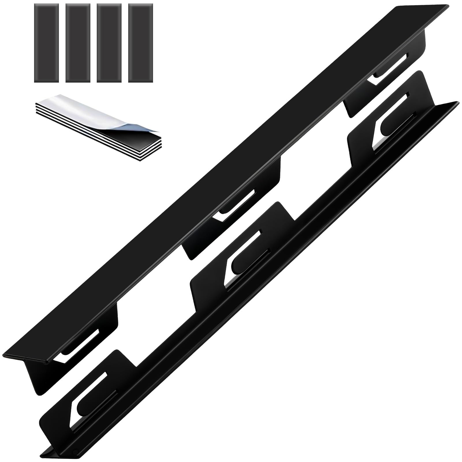 Photo 1 of 2PCS Kitchen Stove Gap Covers Stainless Steel 16.5~33 Inch Adjustable Oven Gap Filler for Counter Stove Guards Heat Resistant Effectively Protect Cooktop Trim Kit Suitable for Even Surface(Black)