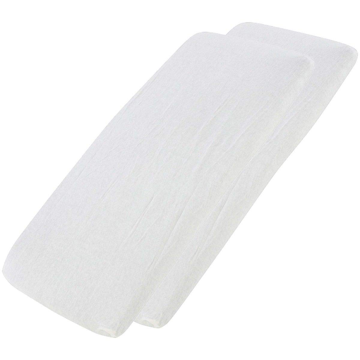 For-Your-Little-One Cot Bed Waterproof Fitted Sheets, 140X70 cm, Pack of 2