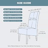 CMAKER Velvet Dining Chair Covers Large Stretch Chair Slipcovers Camel Set of 2 view 3