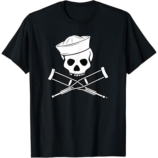 Amazon.com: Jackass Sailor Skull & Crossbones Logo Premium Tri