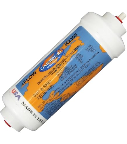 Omnipure OMNIPURE-CL10PF5-C .38 in. Sediment Inline Water Filter