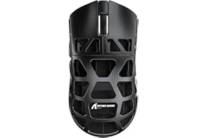 ATTACK SHARK R3 46g Superlight Magnesium Alloy Wireless Gaming Mouse, BT/2.4Ghz/Wired Computer Mouse, 8000Hz Wireless Polling Rate, PAW3395 26K DPI Optical Sensor Programmable Mice for Win/Mac(Black)
