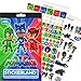  PJ Masks Figures Toys Super Set -- 5 Collectible Figures, Lunch Box Tin and Stickers (PJ Masks Party Supplies)