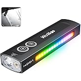 Wurkkos HD01 Flat EDC Flashlight with RGB Light and Green Light, 1200 Lumens Rechargeable EDC Flashlight, Triple Light Sources Pocket Lights, Magnetic Flashlight for Outdoors, Work, Emergency