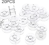zoerbufan 20 Pcs Transparent Sewing Machine Bobbins with Storage Case view 3