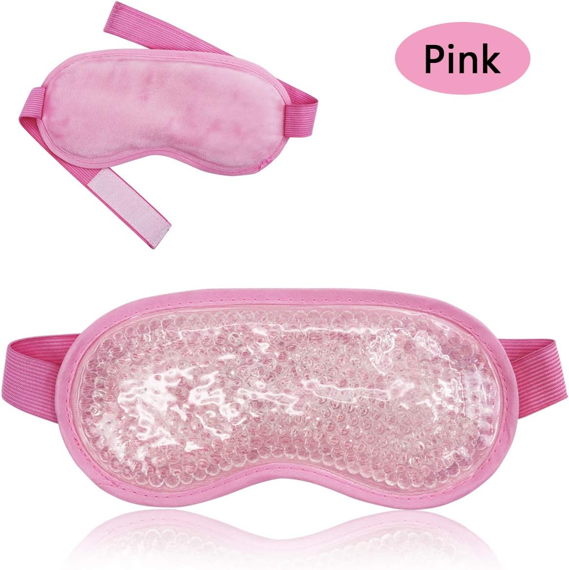 HiFineCare Cold&Hot Eye Mask Gel Bead Cooling Eye Mask for Eyes Puffy Assisted Sleep and Other Problems for Eye Reusable Plush Eye Ice Pack for Hot Cold Therapy (5): Health & Personal Care