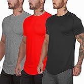 Muscle Killer Men's Gym Workout Bodybuilding Fitness Active Athletic T-Shirts Workout Casual Tee 1/3 Pack