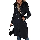 Bellivera Women's Plus Size Parka Jacket Long Winter Warm Hooded Zipper Coat