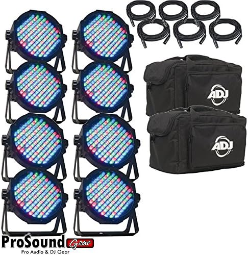(2) Amercan DJ Products Mega Flat pak Plus LED Lighting (New Version) ProSoundGear Authorized Dealer