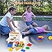 BETTROOM Toddler toys Wooden Educational Preschool Shape Color Recognition Geometric Board Block Stack Sort Puzzle for 1 2 3 4-5 6 year olds and Up Kid girls boys Children Baby
