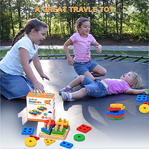 image for Bettroom Wooden Educational Preschool Shape Color Recognition Geometri