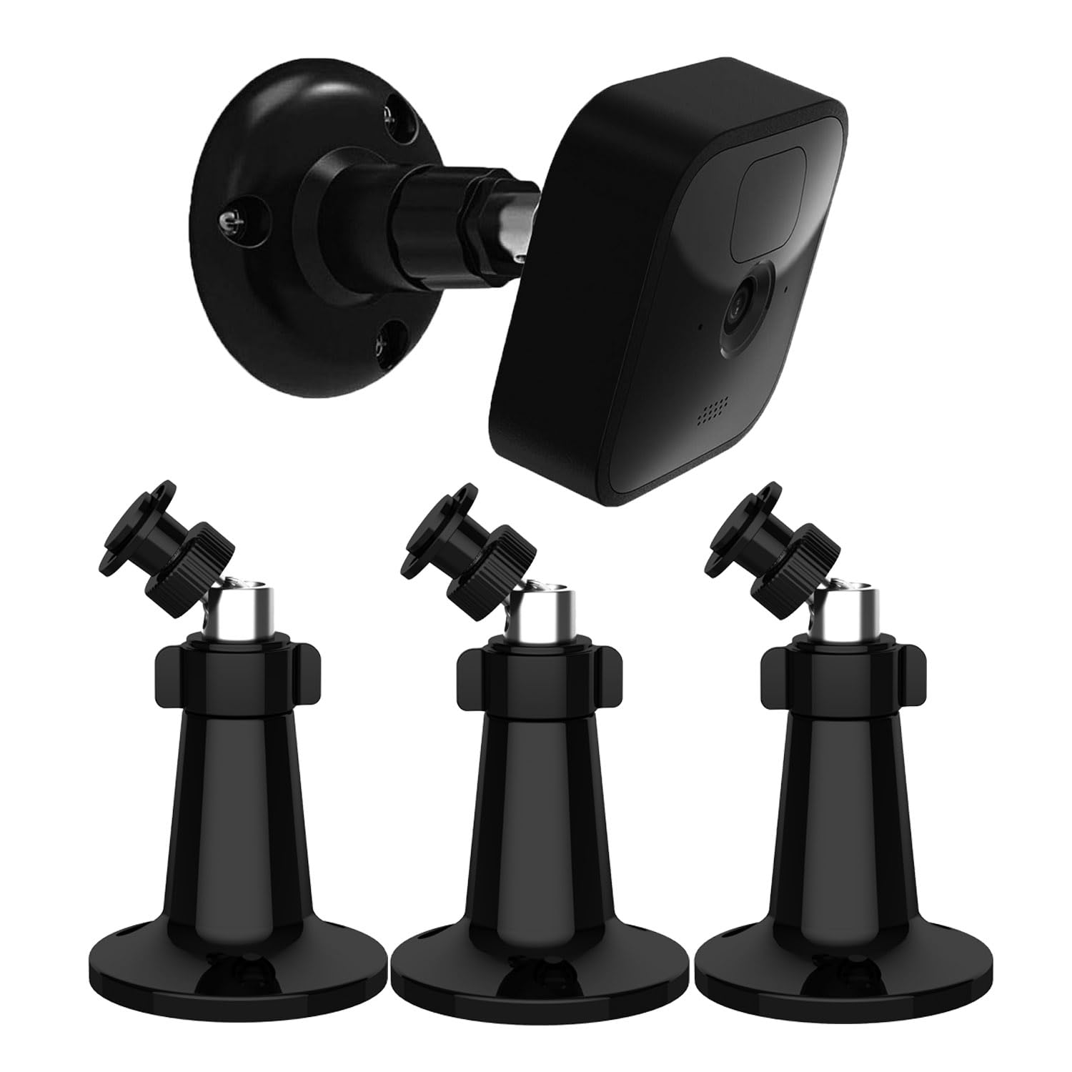 Baaletc Camera Mount for Blink XT/XT2, Mini, Outdoor/Indoor, Black, Plastic, Wall Mount, 360° Adjustable, ABS and Metal Frame