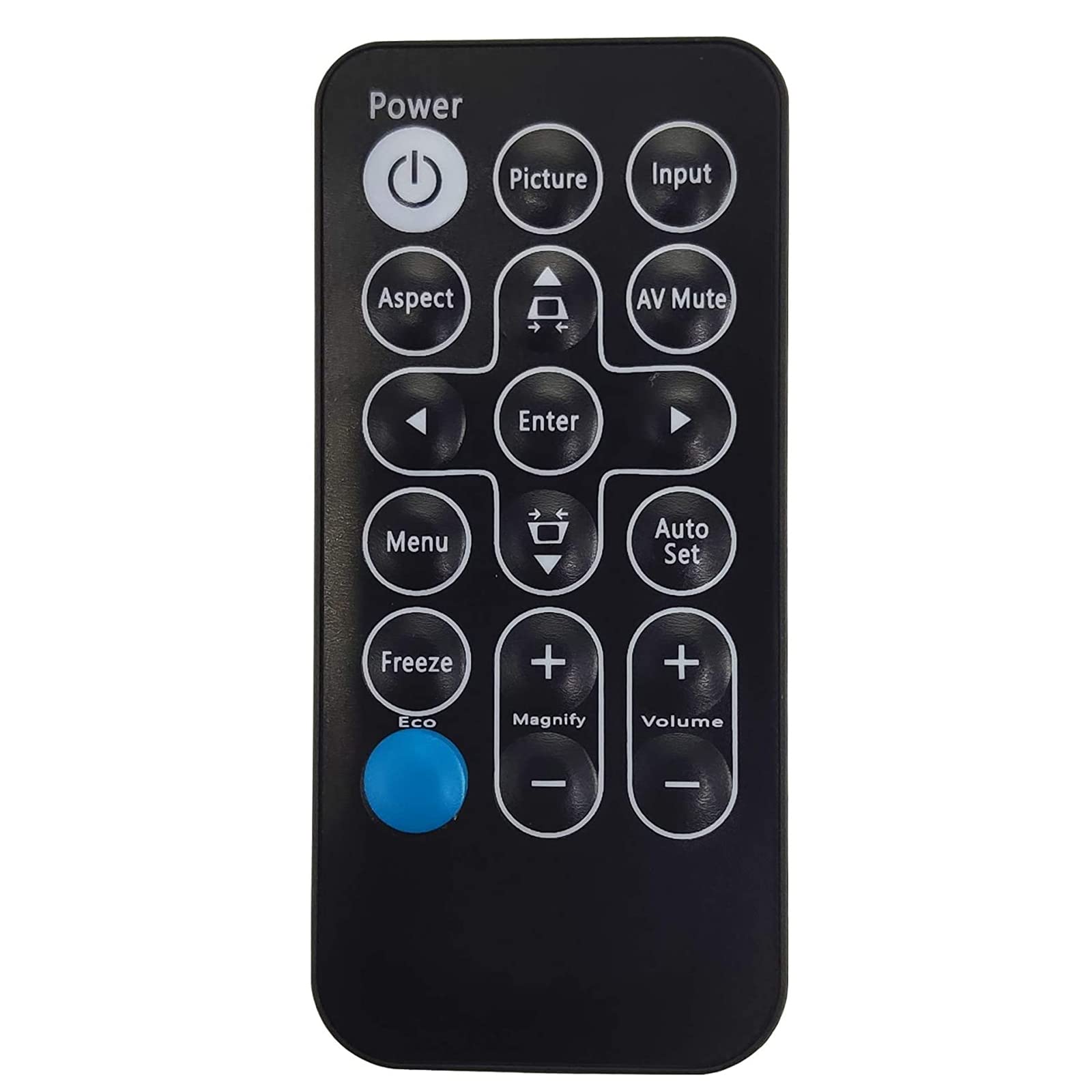 VINABTY Replacement Remote Control fit for Ricoh Projectors PJ HD5450, PJ K2260, PJ K2270, PJ K2280, PJ KW3380, PJ LW3000ST, PJ LX3000ST, PJ RX300, PJ S2240,PJ K3360, PJ K3370, PJ K3380, PJ KW3360