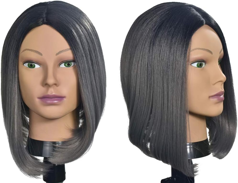 Afro Cosmetology Mannequin Head Bald Manikin head for Wigs Making Wig