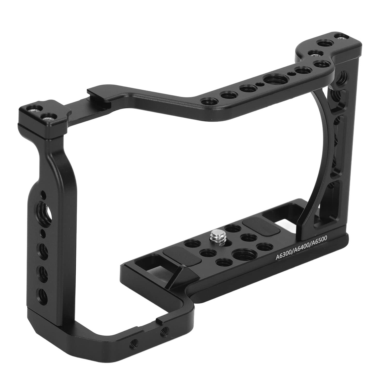VBESTLIFE Camera Cage for Sony A6500 A6400 A6300 A6000, Aluminium Alloy Antiskid Bottom Camera Protective Frame for Sony A6500 A6400 A6300 A6000