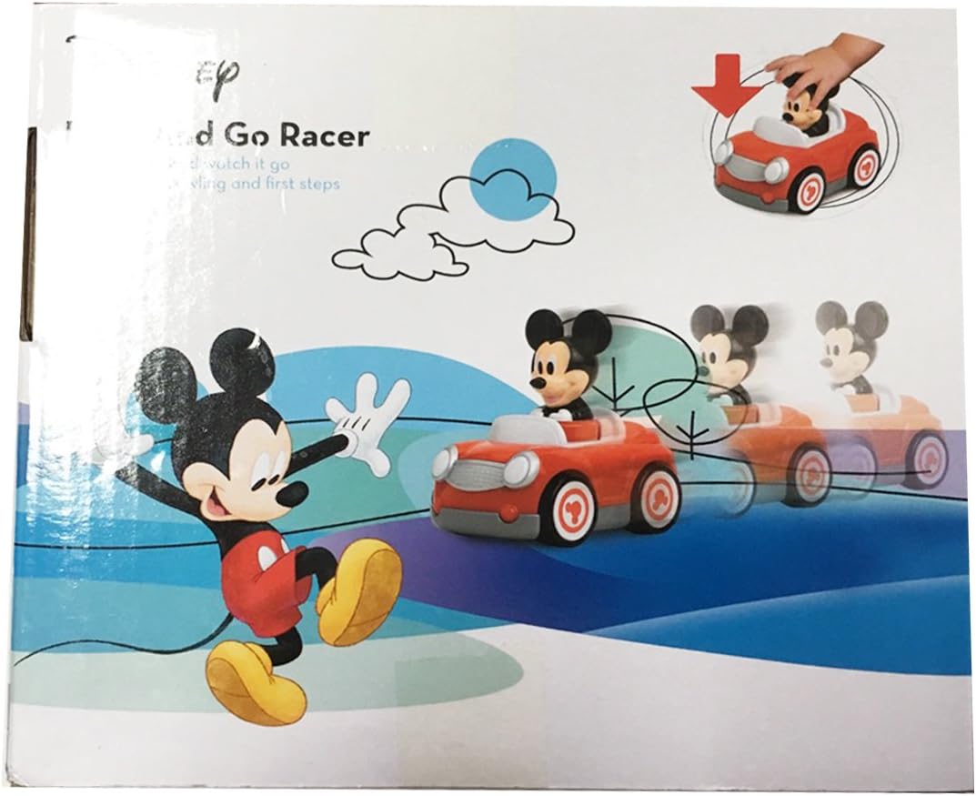 mickey mouse push and go car