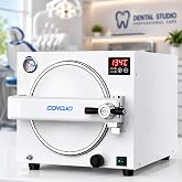 18L Autoclave Sterilizer Steam Autoclave Machine &ndash; Tabletop Class N High Pressure Steam Sterilizer with Digital Control &amp; Fast Cycle &ndash; for Tattoo, Beauty Salon, Lab &amp; Solid Tools
