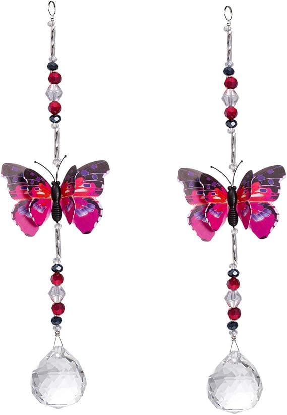 Lumanie - 2 Cadenas de abalorio de Vidrio de 25 cm con Forma de