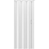 Techni Home Studio Series 48" x 80" PVC Foldable Accordion Door, White Oak | Trimmable PVC panels, flexible single-layer design, space-saving interior door, room divider, easy installation.