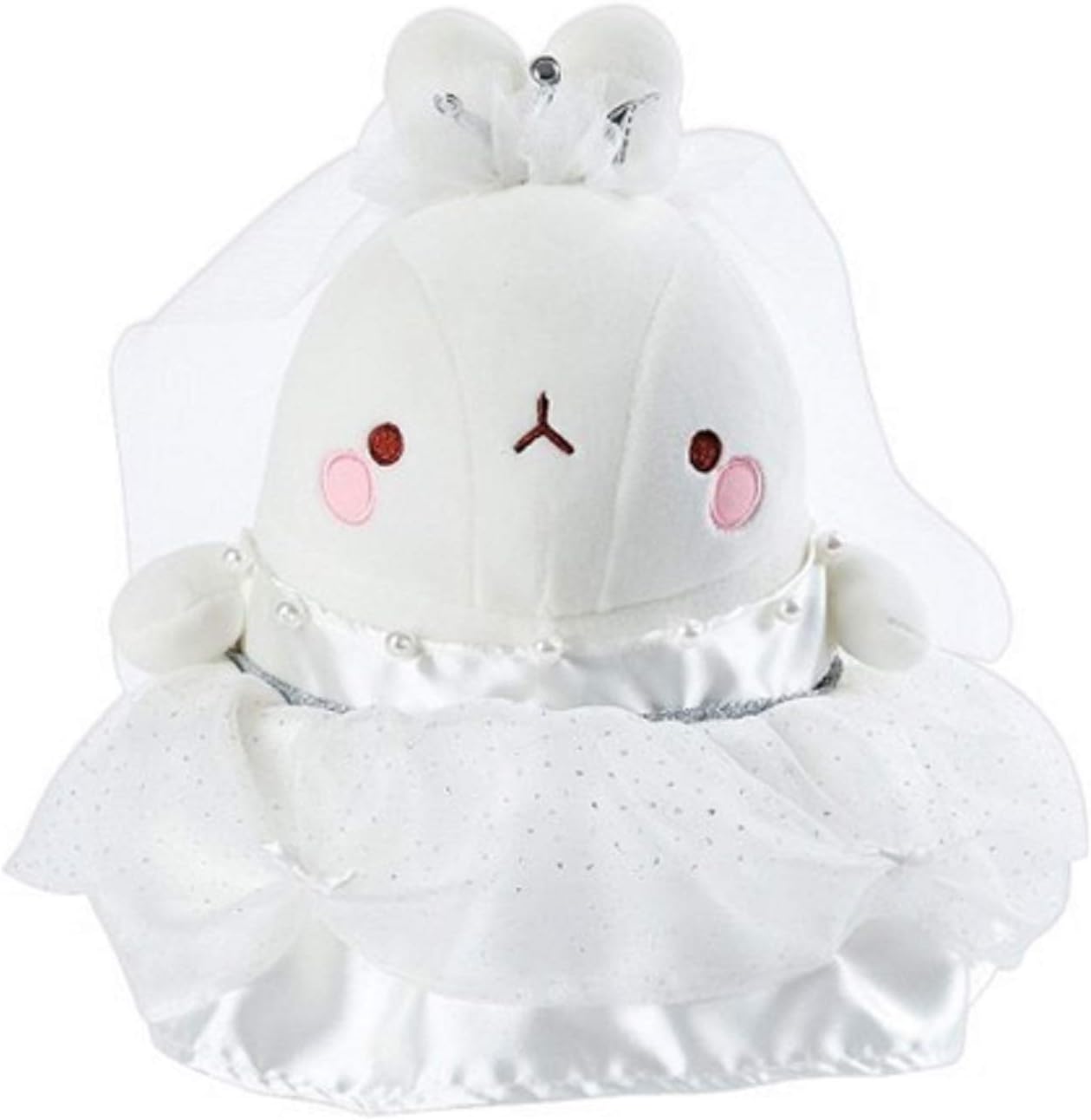 Molang Wedding Dress Stuffed Animal Rabbit Plush Toy 10.2 inches