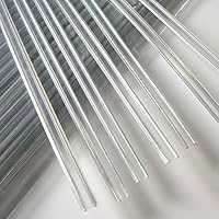 Weststone 100pcs Plastic Clear 7" Twist Ties - Double Wire Heavy Duty for Garden