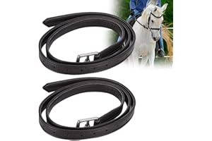 Stirrup Leathers, 2PCS Horse Stirrup Stirrup Belt Saddle Stirrups English Stirrup Leathers Stirrup Leathers for English Saddl