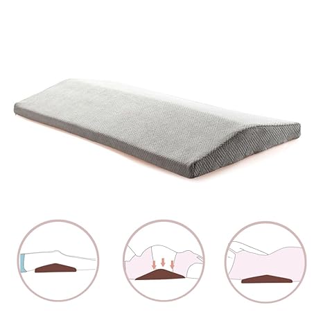 Compuclever Bed Sleep Wedge Pillow With Zipper Cover Lumbar